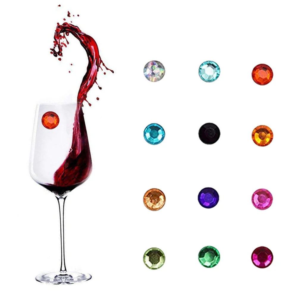 

Маркеры для напитков, подвески для напитков, силиконовые идентификаторы, Коктейльные пивные кружки, бирка, Красные Подвески, кристаллы