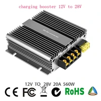 boost dc dc converter voltage regulator 28v ce rohs dc to dc charger charging booster 12v to 28v 20a motorhome for lead acid