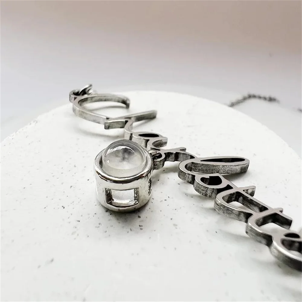 Photo Name Necklace Personalized Photo Projection Necklace Custom Picture Choker Necklace Jewelry Valentine Gift for Girl