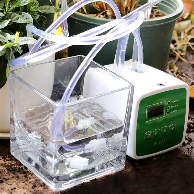

Single/Double-pump Intelligent Timer Smart Drip System Automatic Watering Device for Garden Potted Plants Watering System