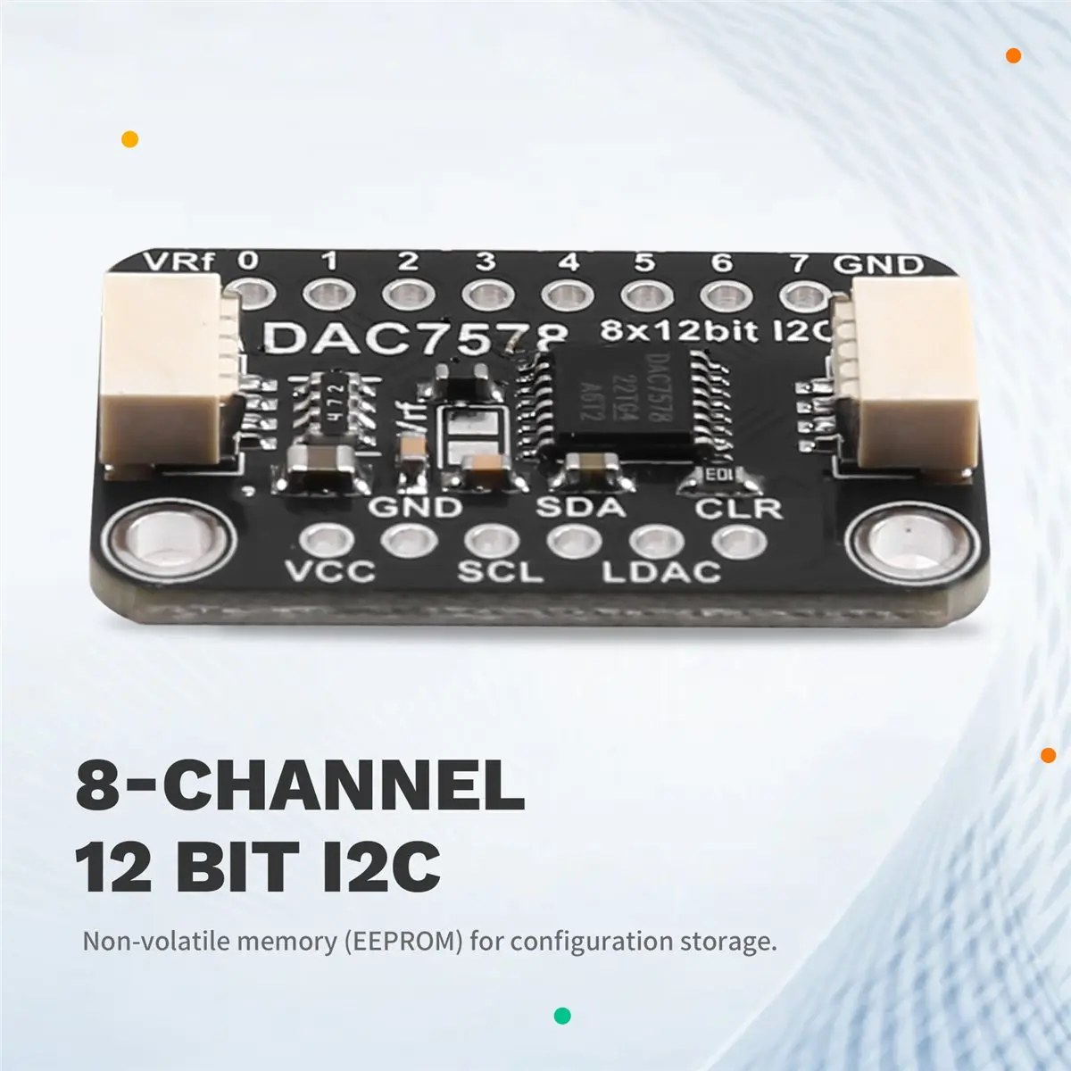 (A65I) Модуль DAC7578 Breakout - 8-канальный 12-битный модуль STEMMA QTQwiic (art.: 3920dbdb70d85) - 3920dbdb70d85