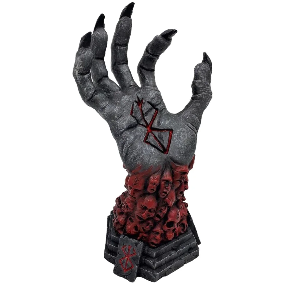 

Halloween Home Decor Mad God Grim Reaper Devil's Right Hand of Berserk Skull Rune Decorative Figurines Fear Home Accessories