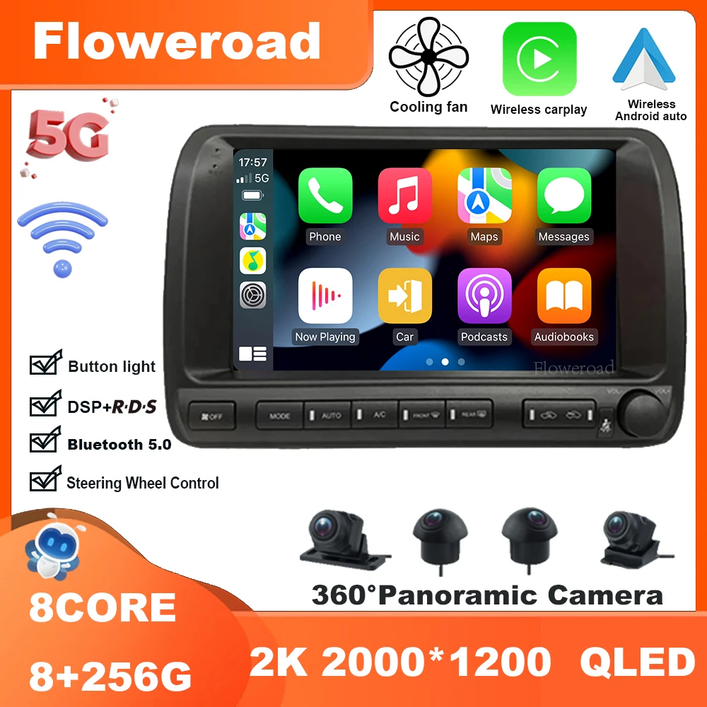 Android 13 для Toyota Crown Majesta 3 S170 2017-2020 автомобильное радио мультимедийный плеер