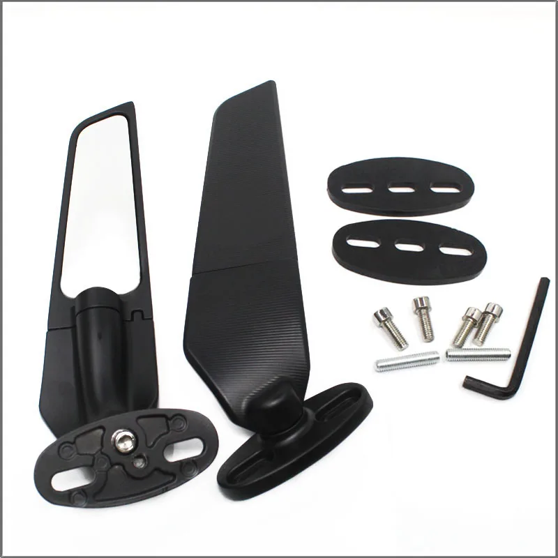 

Motorcycle Modified Rearview Mirrors Accessories Wind Wing Adjustable Rotating CNC Aluminum Mirror For Ducati BMW kawasaki Honda