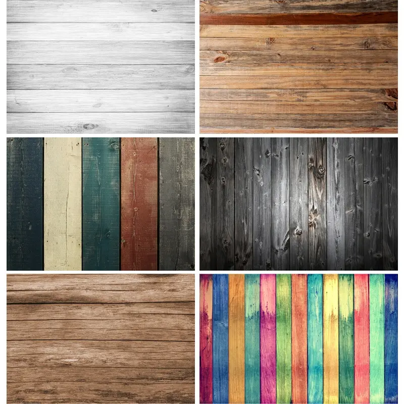 

SHENGYONGBAO Portrait Cloth Board Texture Photography Background Wooden Planks Floor Photo Backdrops Studio Props 201118REP- 01