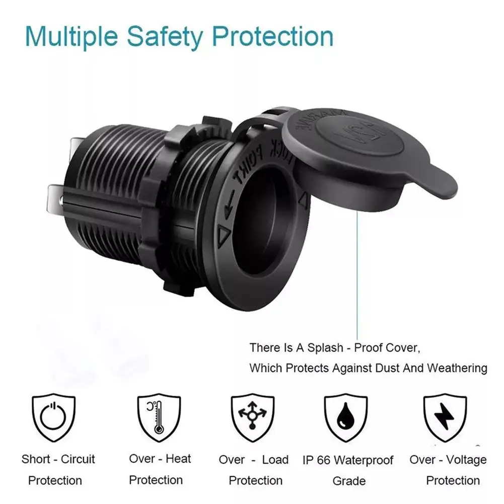 Розетка для автомобильного прикуривателя 12v 24v адаптер штепсельная вилка