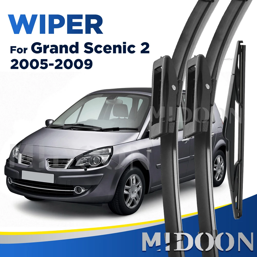 

Щетки стеклоочистителя MIDOON для Renault Scenic 2 / Grand 2005-2009, 26/22/10 дюймов