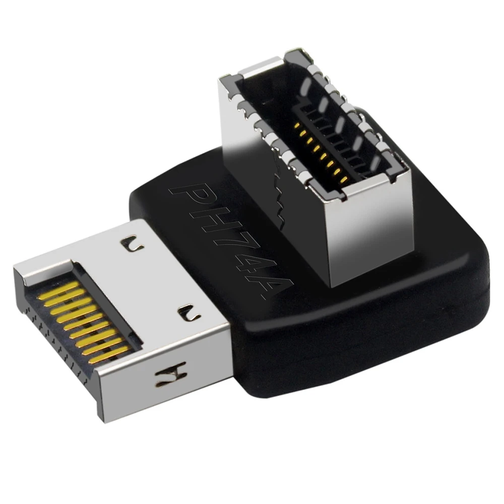 

Компьютерная материнская плата Type-E USB 3.1 интерфейс Type-E 90 градусов устанавливаемый Адаптер рулевого угла переднего типа C (PH74A)
