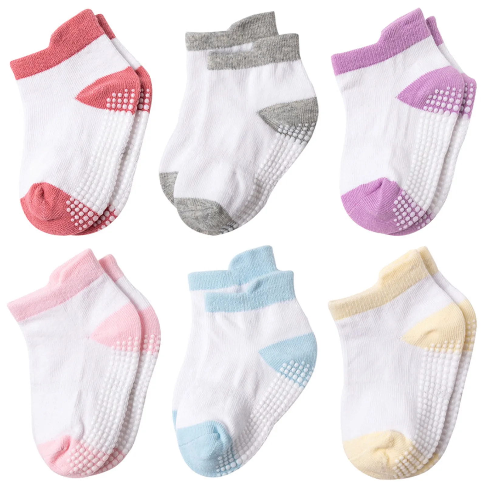 

Infant Socks Floor Socks Summer Cotton Socks Cartoon Thin Breathable Autumn Solid Fashion 5pcs Kid Low Cut Socks