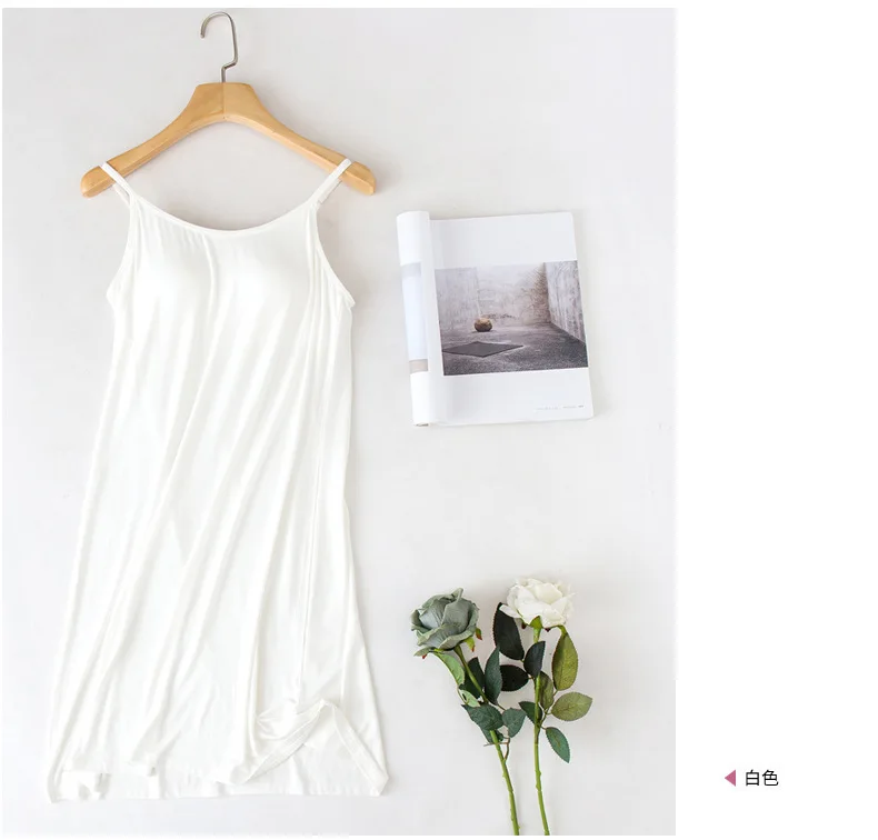 Summer New Women's Nightdress Suspenders with Chest Pad Home Service Sexy Sleepwear Women Nightwear Sleep Tops Night Gown
