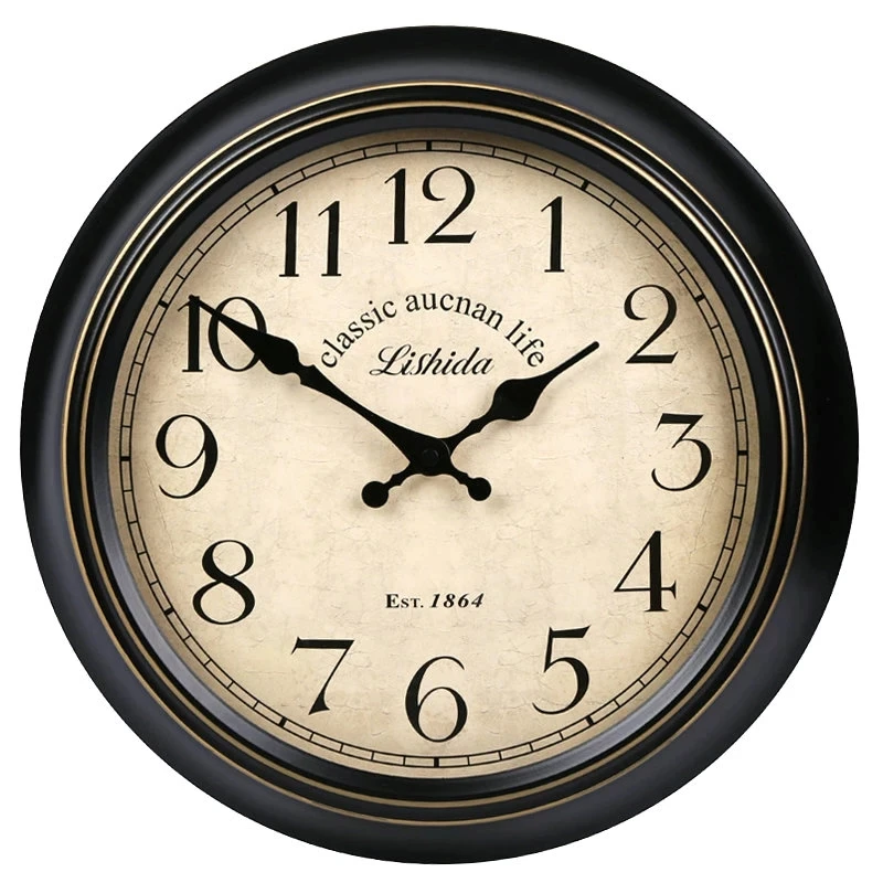 

Американские бесшумные настенные часы в стиле ретро для гостиной, простые европейские креативные европейские настенные часы, декоративные часы в скандинавском стиле