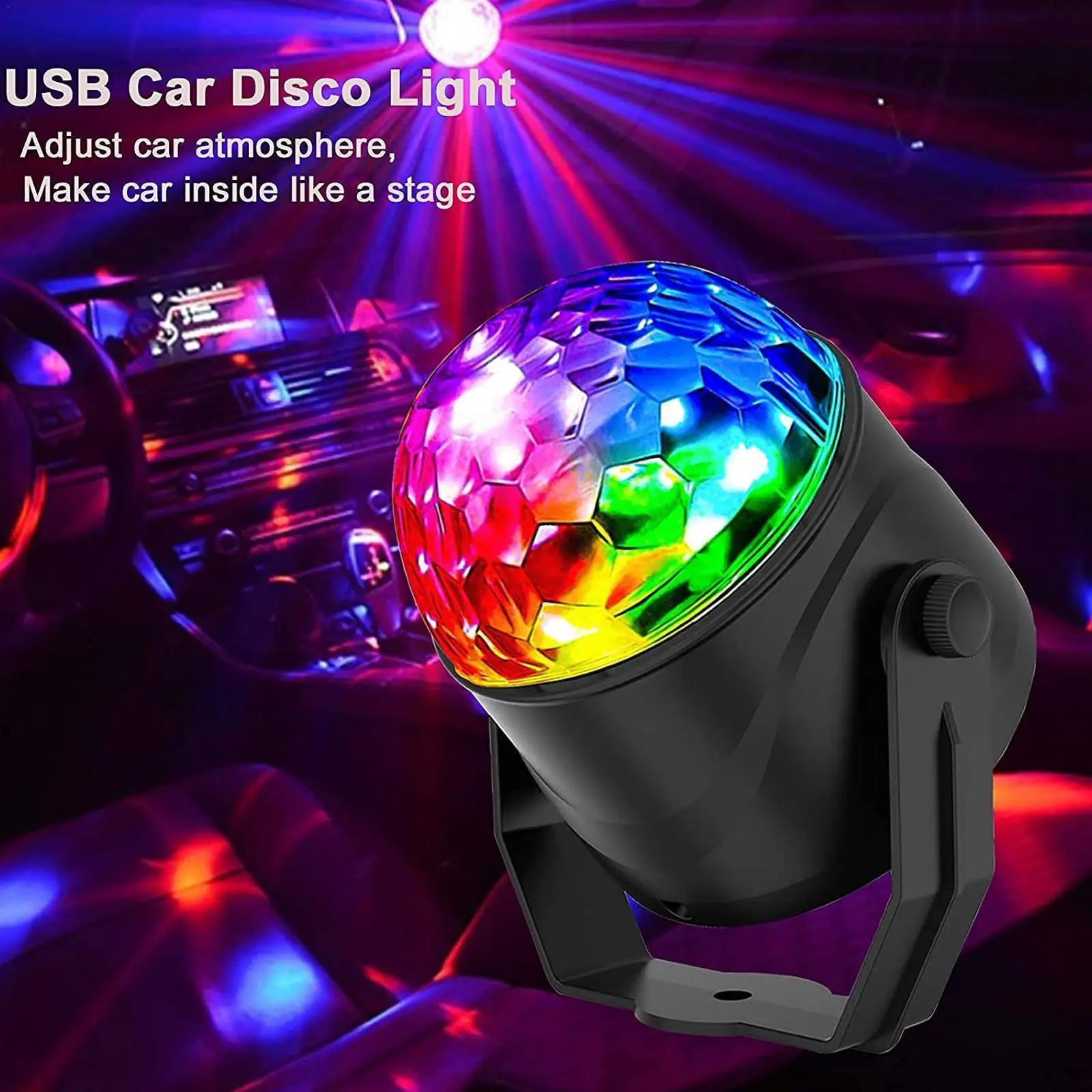 

Light Rotating Colorful Strobe Projection Light Stage Lamp Led Projector Rotating Light Lights Ball Colorful Stage Disco Q2i6