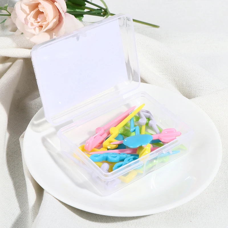 

18Pcs Mini Kids Fruit Fork Cartoon Note Cloud Cactus Snack Cake Dessert Food Fruit Toothpick Lunch Party Decoration Random Color