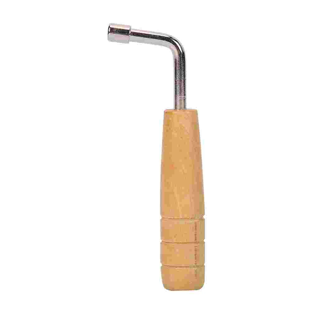 

Metal Lyre Harp Wooden Handle Harp Spanner Square Lyre Tuner Instrument Tuning Tools for Orchestral String Instrument Organ
