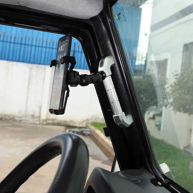 Фото Автомобильный держатель для телефона из алюминиевого сплава для Land Rover Defender 90 110 130 2004-2018 №4