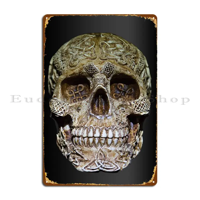 

Skull 2 Metal Plaque Decoration Club Retro Designer Garage Tin Sign Poster