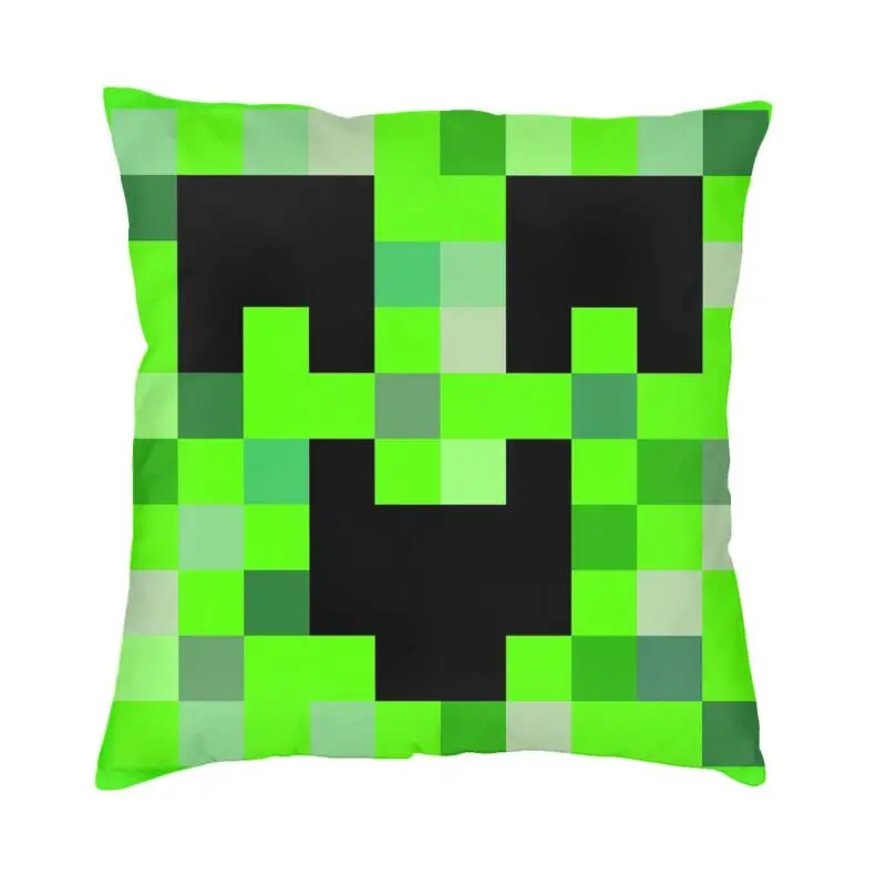 

Modern Minecrafts Kawaii Creeper Cushion Cover for Sofa Soft Throw Pillow Case Home Decor 45x45cm Pillowcase