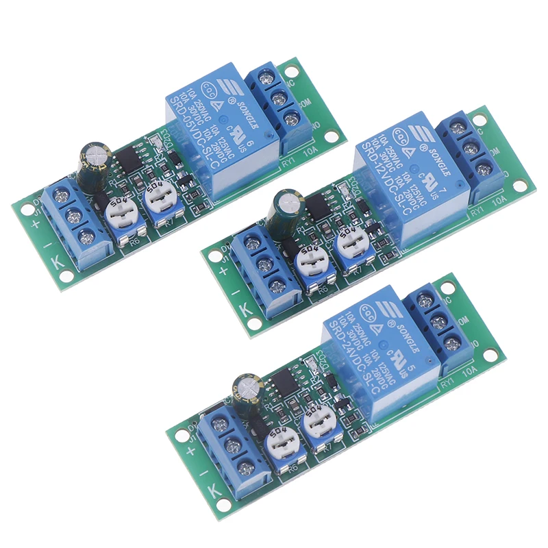 Релейный модуль с задержкой времени постоянный ток 5 В 12 24 отсроченное соединение