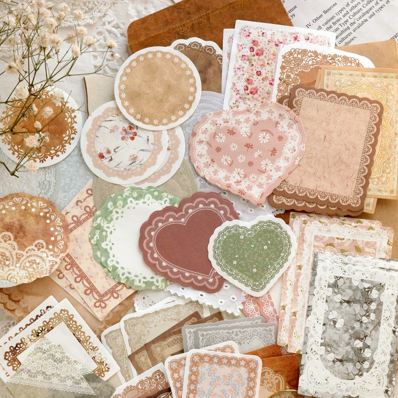 100 шт./упаковка бумага для записей в винтажном стиле