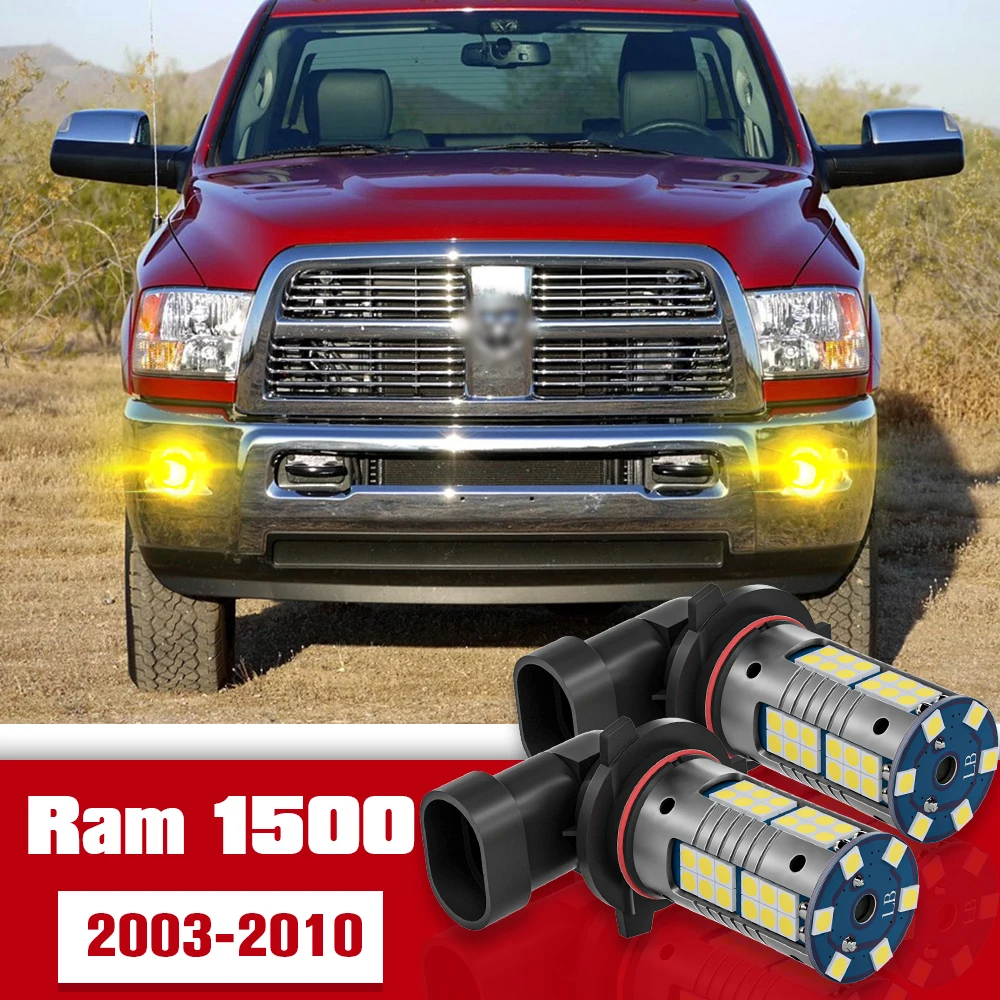 

2pcs Front Fog Light Accessories LED Bulb Lamp For Dodge Ram 1500 2003-2010 2004 2005 2006 2007 2008 2009