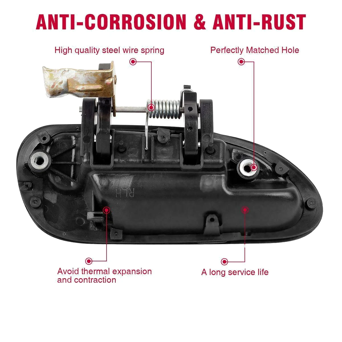 Автомобильная задняя левая наружная дверная ручка для Honda Accord 98-02 72680S84A01ZF