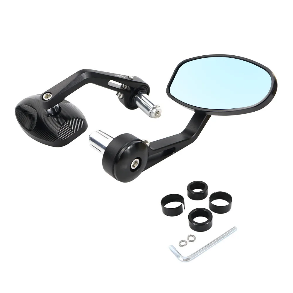 

7/8" 22mm Universal Rearview Side Mirror Fit For Benelli YAMAHA YZF600R YZF-R25 YZF-R3 TDM 900 MT-01 MT-25 Handle Bar End Mirror