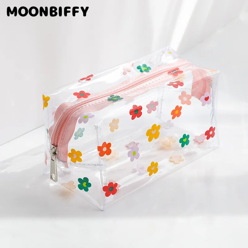 

Многофункциональные косметички, милая Водонепроницаемая прозрачная сумка для хранения, дорожный Органайзер из ПВХ на молнии для макияжа, п...