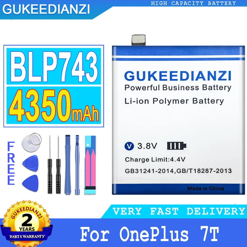 

Bateria High Capacity Battery BLP743 BLP759 For OnePlus 7T One Plus 1+ 7T OnePlus7T 7 7T Pro / For Oneplus 8 1+8 A8000 8 Pro One