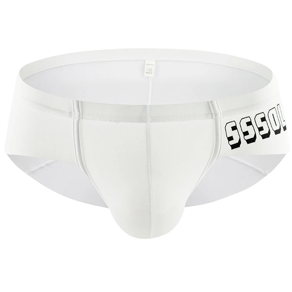 

Seamless Underwear Men Ice Silk Briefs See Through Underpants Bulge Pouch Panties Sexy U Convex Pouch Knickers Breathable Undies