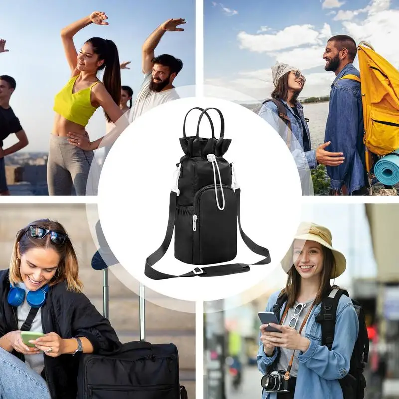 Изоляционный чехол для бутылки изолированный холодильник через плечо