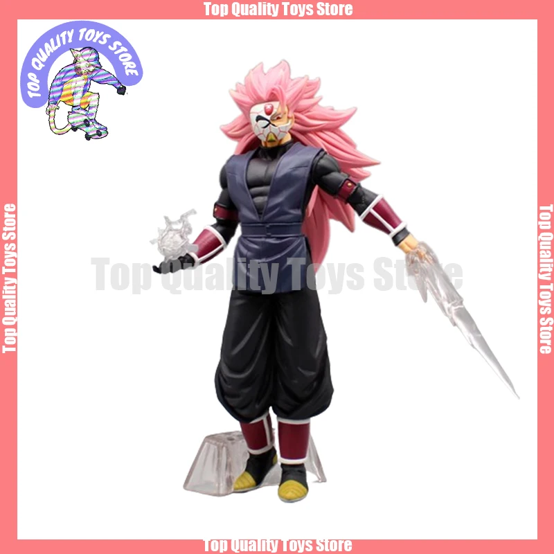 

New 27cm Dragon Ball Z Super Rose Ssj3 Son Goku Anime Figures Super Saiyan God Kamen Figurine Pvc Statue Collectible Model Toy G