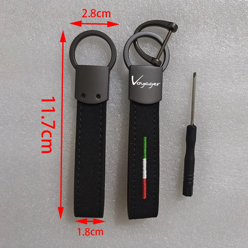 Автомобильный металлический кожаный брелок с итальянским флагом для Lancia Ypsilon Nuevo