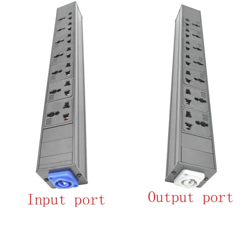 

PDU Power Strips Schuko Powerlink box Power amplifier audio 3P Aviation plug 7AC Universal socket SOCKETUS AU EU UK Israel plug