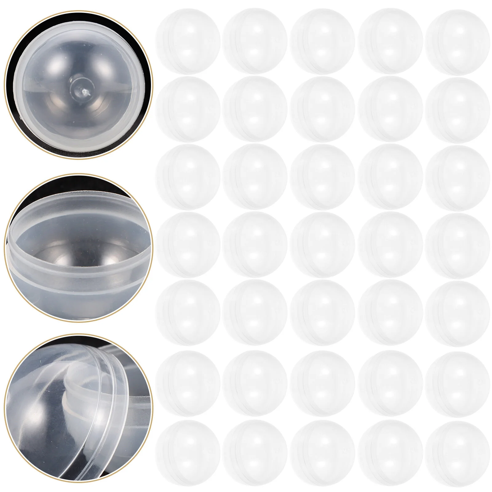 

100 Pcs Table Ball Clear Plastic Containers Packaging Children Toy Stroage Balls Desktop Claw Kids Toys Infants Crafts