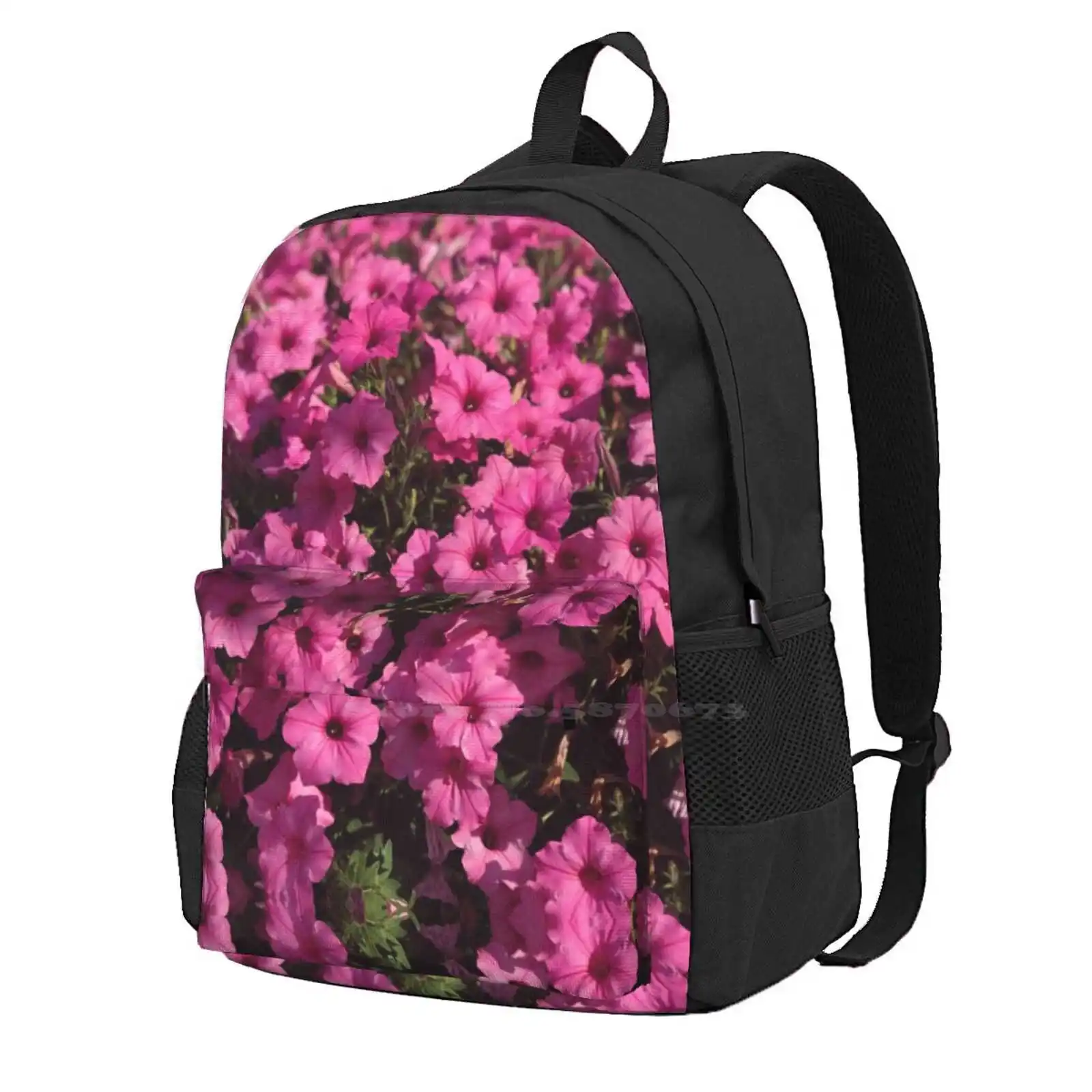 

Школьные ранцы для девочек-подростков Petunias, дорожные сумки для ноутбука с изображением цветов, для любителей цветов, неаполита, флоры, природы