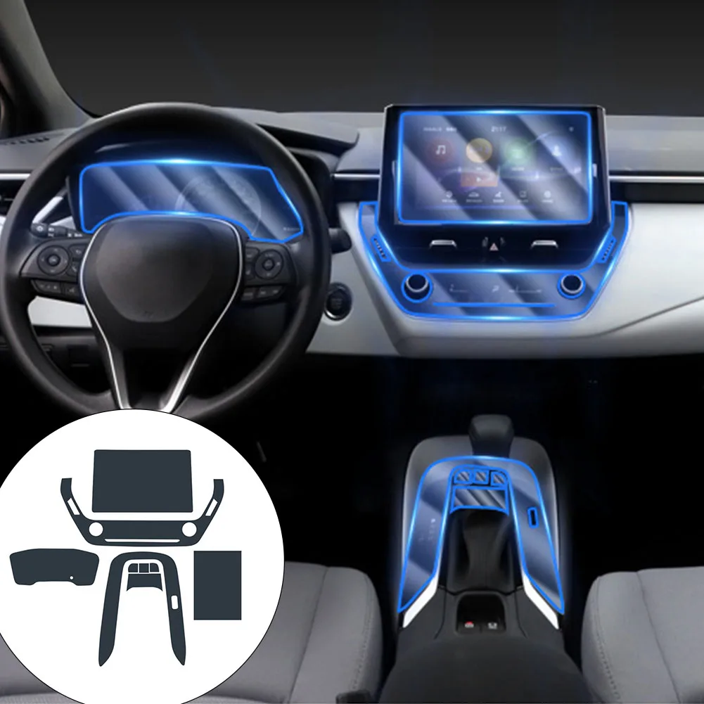 

Transparent Protective Film For COROLLA 2019-2021 Interior Accessories Car Center Console TPU Film Anti-scratch
