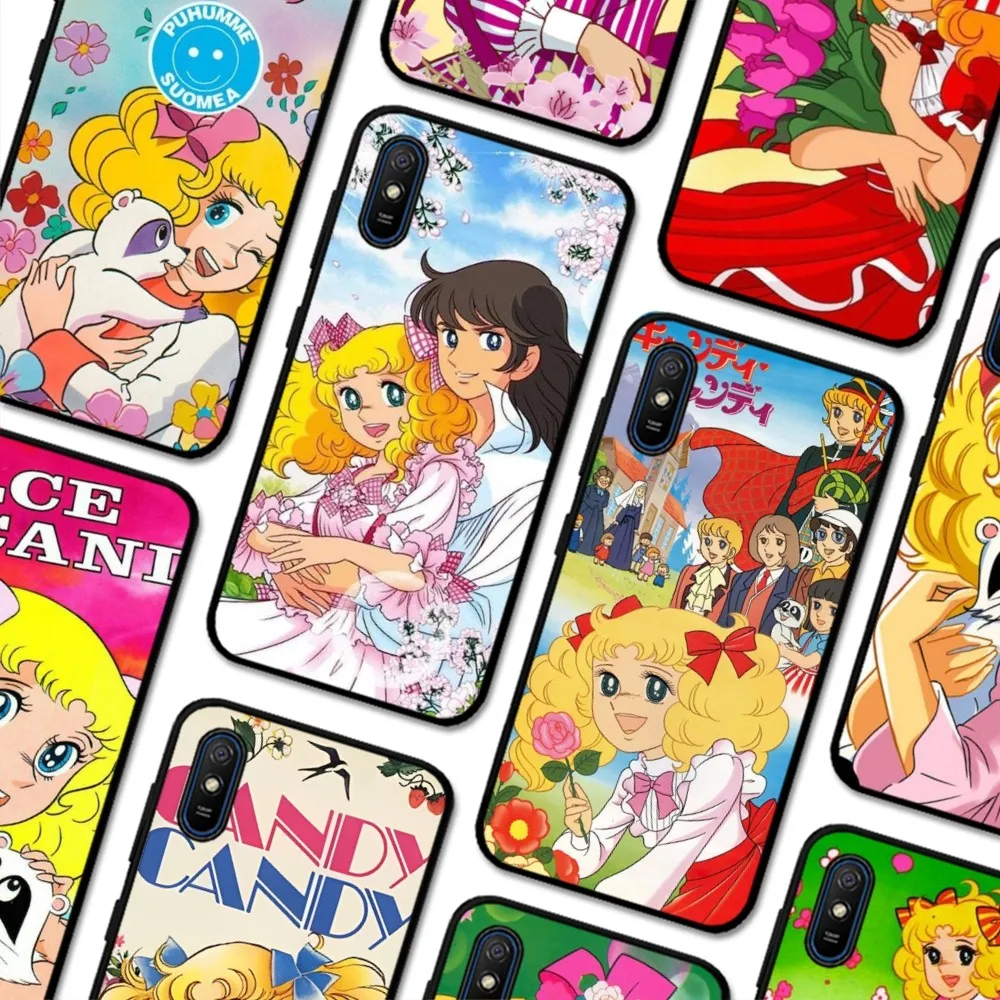 Anime Manga Candy Phone Case For Redmi 5 6 7 8 9 10 Plus Pro A GO K20 K30 K40 F3 Fundas