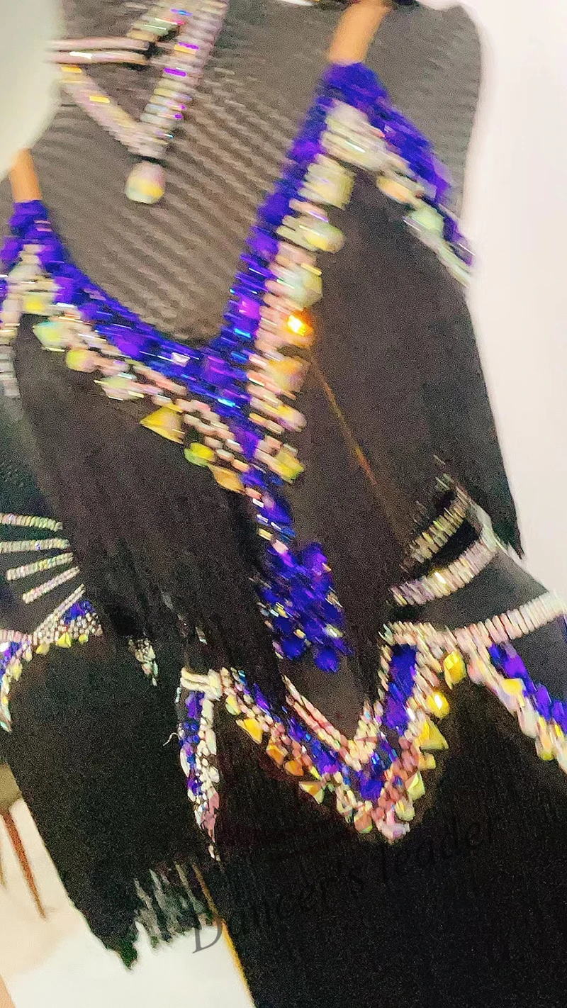 Латинские танцы национальный стандарт танцевальное конкурсное платье высокого