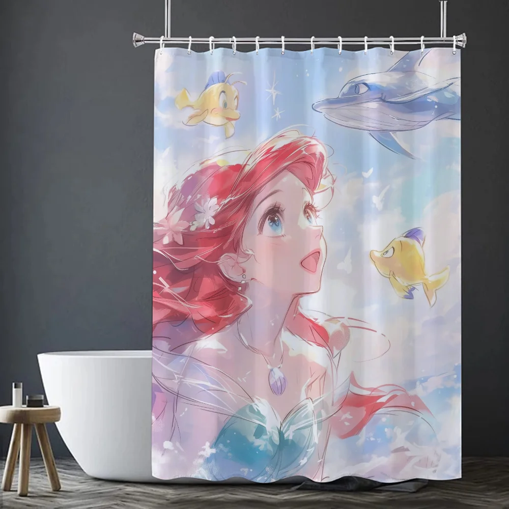 Современный стиль занавеска для душа Ариэль водонепроницаемый полиэстеровый