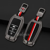 zinc alloy car key case cover shell for toyota crown corolla rav4 ch r camry hilux fortuner key protective holder auto accessory