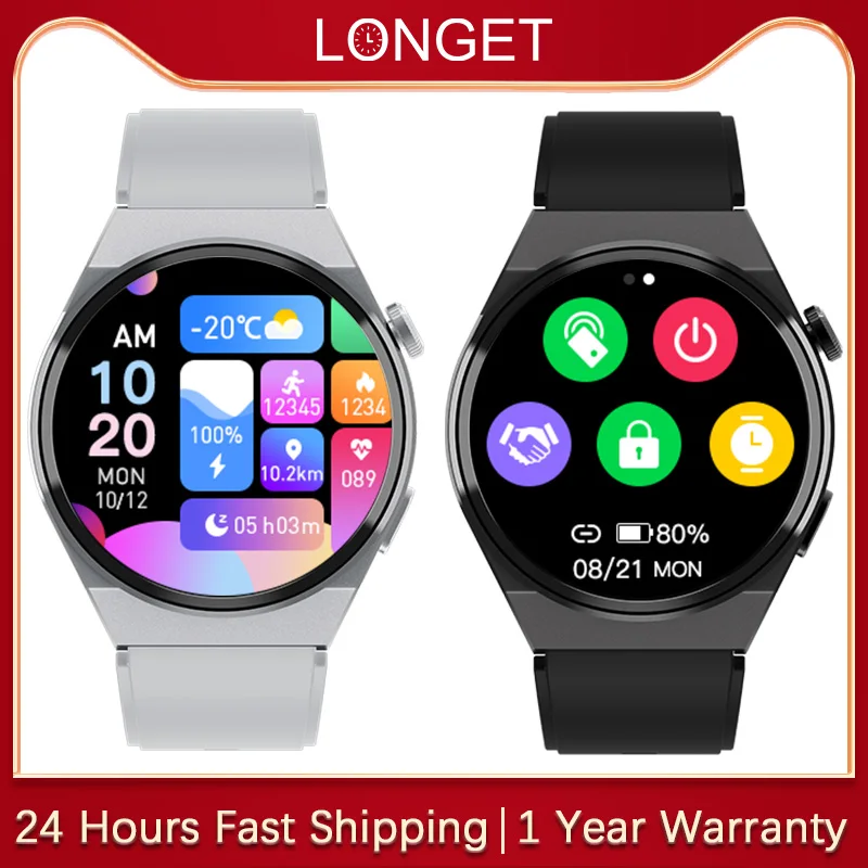 

Longet HW3 Max Smart Watch Men 2022 Smartwatch Offline Pay NFC Sport Fitness Watch Bluetooth Call For Huawei Xiaomi Pk Gt3 fit