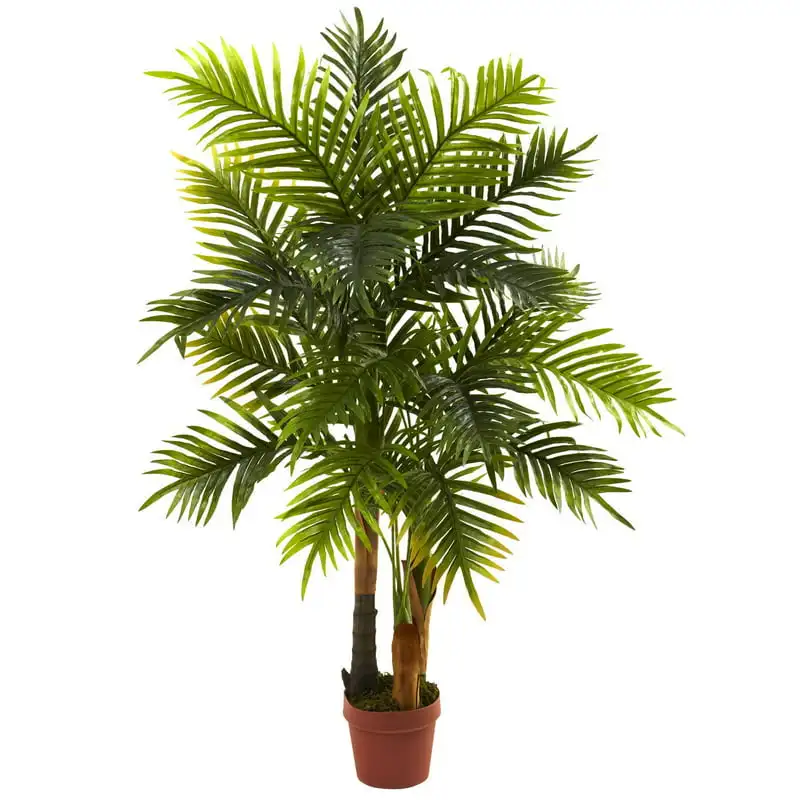 

Beautiful, Life-Like Areca Palm Artificial Real Touch Tree, Stunningly Green