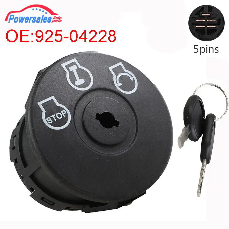 

Новый 5-контактный Замок зажигания цилиндр и переключатель ключ для Cub кадет ремесленный MTD Troy-Bilt 925-04228 92504228