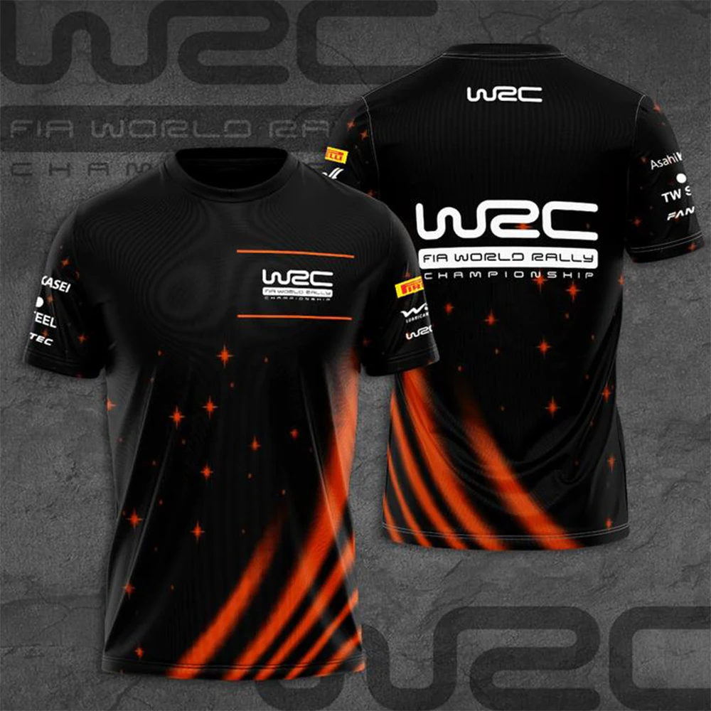 

WRC - Men's and Women's Crew Neck T-Shirts, Streetwear, Oversized, Outdoor Extreme Sports, 3D Printing, Racing Rally
