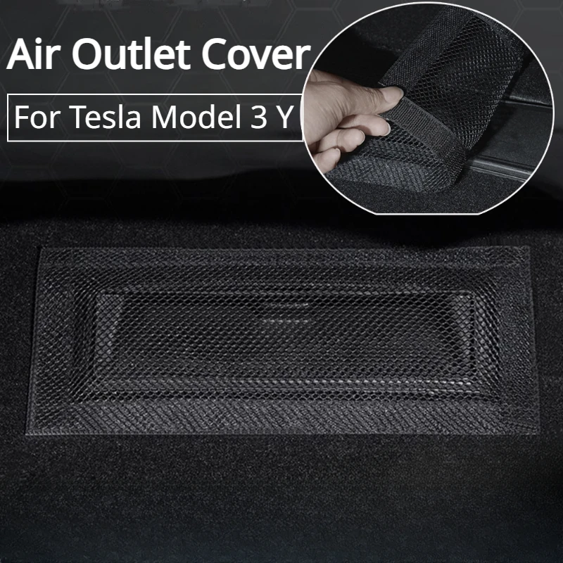 

Car Air Outlet Cover for Tesla Model 3 Y Under Seat Anti-Blocking Dust Protective Net Car Interior Modification Accessories 2023