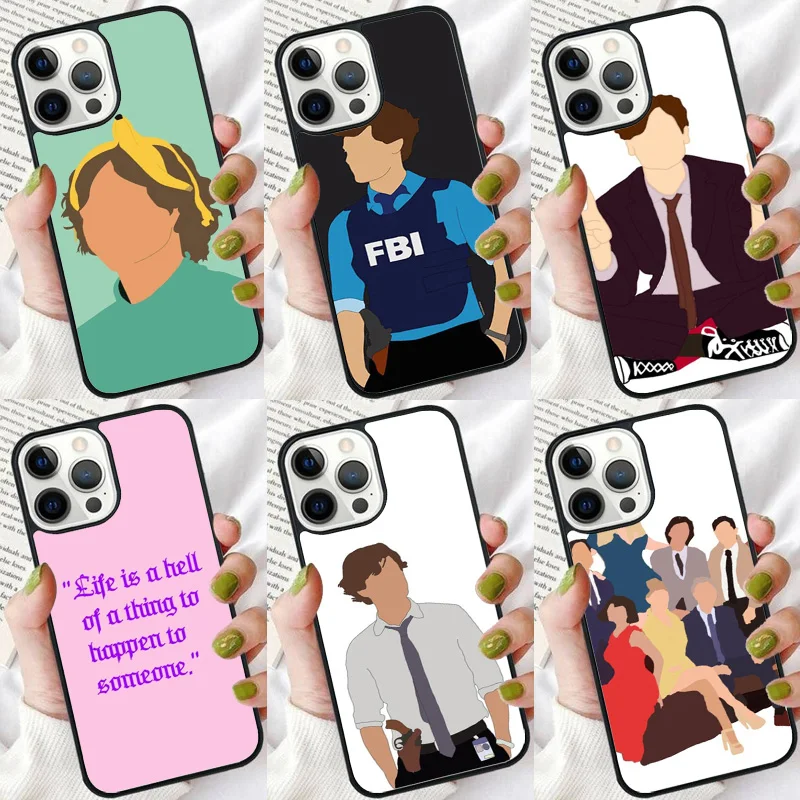 Criminal Minds Spencer Reid Phone Case For iPhone 16 15 14 plus XR XS 11 12 13 Pro max Bumper Shell Cover coque