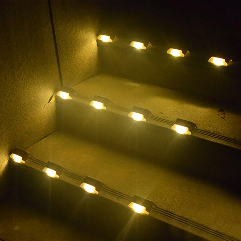 

Solar Powered Deck Light Waterproof LED Outdoor Garden Patio Stairs Step Lamp Solar Power LED Waterproof Easy Installation