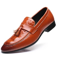 formal shoes men leather office shoes men classic red dress loafers men elegant shoes luxury italian brand chaussure homme