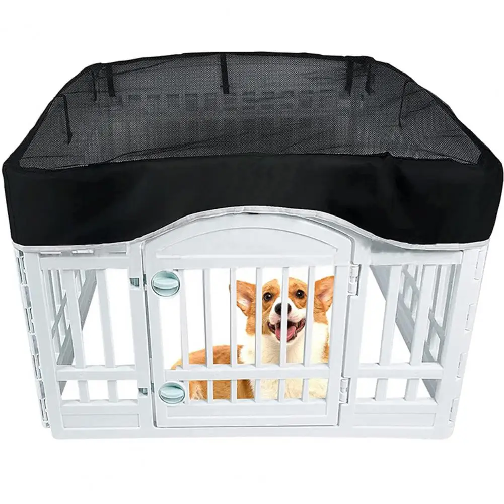 

Pet Cage Cover Breathable Mesh Dog Cage Cover Easy Install Uv Protection Indoor/outdoor Pet Tent Exquisite Seaming for Optimal