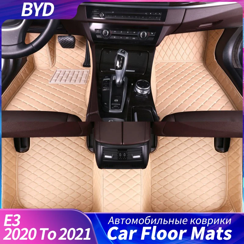 

Car Floor Mats For BYD E3 2020 To 2021 Auto Rug Covers Styling Interior Waterproof And Dustproof Soil Auto Parts